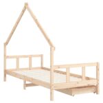 Cadre de lit d'enfants et tiroirs 90x190 cm bois de pin massif – Image 5