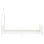 Cadre de lit pour enfants blanc 90x190 cm bois de pin massif – Image 3