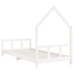 Cadre de lit pour enfants blanc 90x190 cm bois de pin massif – Image 4