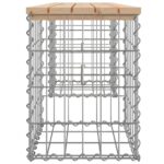 Banc de jardin design de gabion 103x31x42 cm bois massif de pin – Image 2