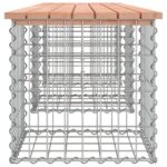 Banc de jardin design gabion 203x44x42cm bois massif de douglas – Image 2