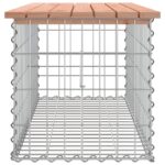 Banc de jardin design gabion 103x44x42cm bois massif de douglas – Image 2