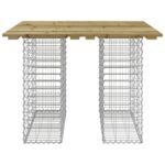 Banc de jardin design gabion 100x102x72 cm bois de pin imprégné – Image 3