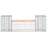 Banc de jardin design gabion 183x41x60,5 cm bois massif douglas – Image 3