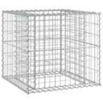 Banc de jardin avec panier en gabion bois massif de pin – Image 3