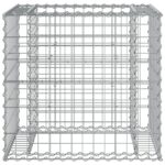 Banc de jardin avec panier en gabion bois massif de douglas – Image 4