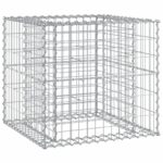 Banc de jardin avec panier en gabion bois massif de pin – Image 3