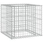 Banc de jardin avec panier en gabion bois massif de douglas – Image 3