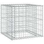 Banc de jardin avec panier en gabion bois de pin imprégné – Image 3