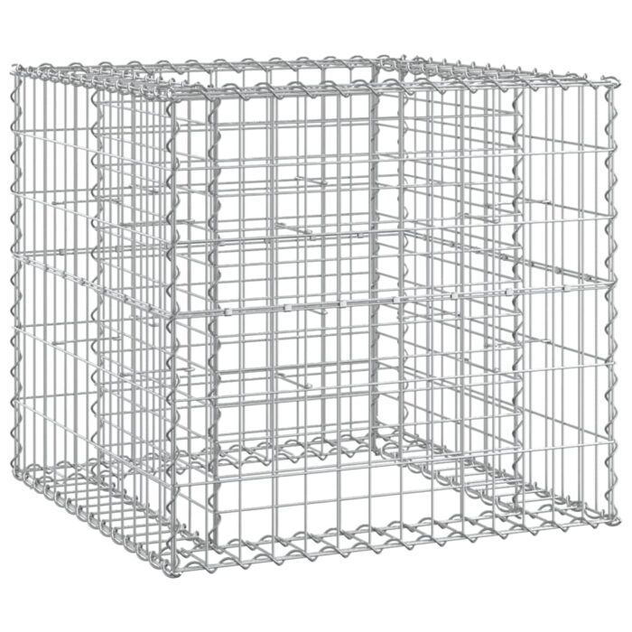 Banc de jardin avec panier en gabion bois massif de pin – Image 5