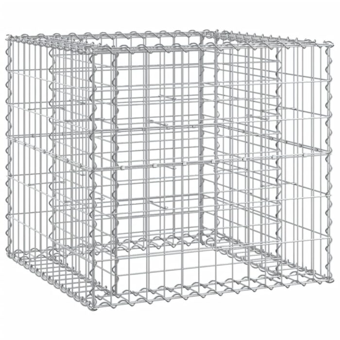 Banc de jardin avec panier en gabion bois de pin imprégné – Image 5