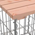 Banc jardin design gabion 347x71x65,5 cm bois massif de douglas – Image 5