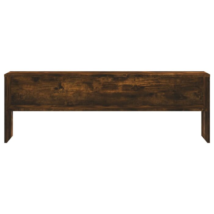 Meuble TV chêne fumé 120x40x40 cm bois d'ingénierie – Image 2