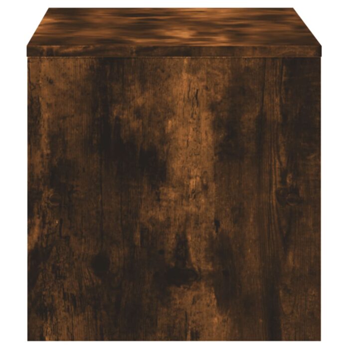 Meuble TV chêne fumé 120x40x40 cm bois d'ingénierie – Image 3