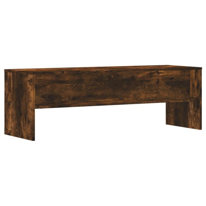 Meuble TV chêne fumé 120x40x40 cm bois d'ingénierie – Image 4