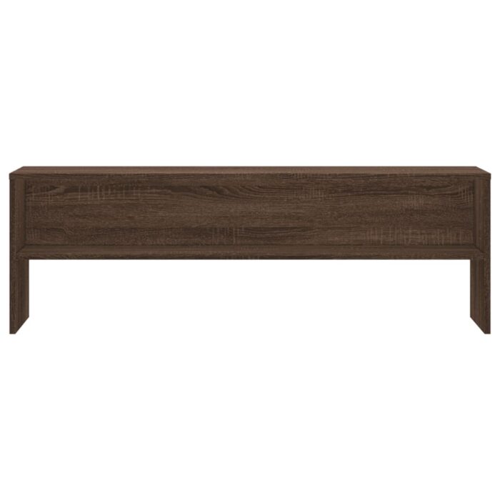 Meuble TV chêne marron 120x40x40 cm bois d'ingénierie – Image 2