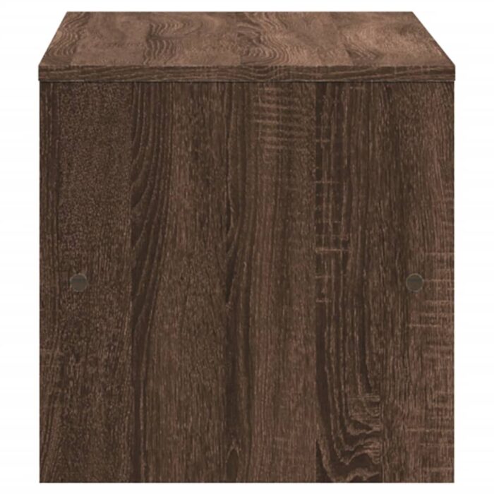 Meuble TV chêne marron 120x40x40 cm bois d'ingénierie – Image 3