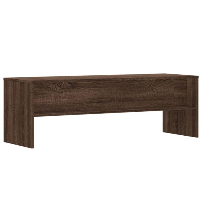 Meuble TV chêne marron 120x40x40 cm bois d'ingénierie – Image 4