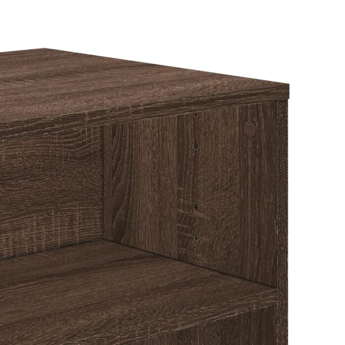 Meuble TV chêne marron 120x40x40 cm bois d'ingénierie – Image 5