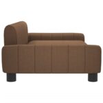 Canapé pour enfants marron 90x53x30 cm tissu – Image 2