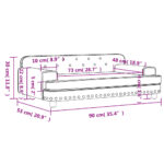 Canapé pour enfants marron 90x53x30 cm velours – Image 5