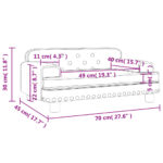 Canapé pour enfants rose 70x45x30 cm velours – Image 5