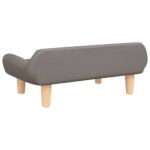 Canapé pour enfants taupe 70x40x24 cm tissu – Image 3
