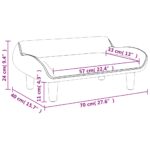 Canapé pour enfants taupe 70x40x24 cm tissu – Image 5