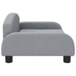 Canapé pour enfants gris clair 70x45x30 cm tissu – Image 2
