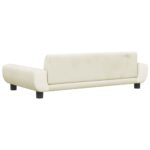 Canapé pour enfants crème 100x54x33 cm velours – Image 3