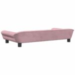Canapé pour enfants rose 100x50x26 cm velours – Image 3