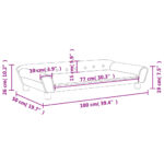 Canapé pour enfants rose 100x50x26 cm velours – Image 5