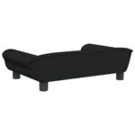 Canapé pour enfants noir 70x45x26 cm velours – Image 3