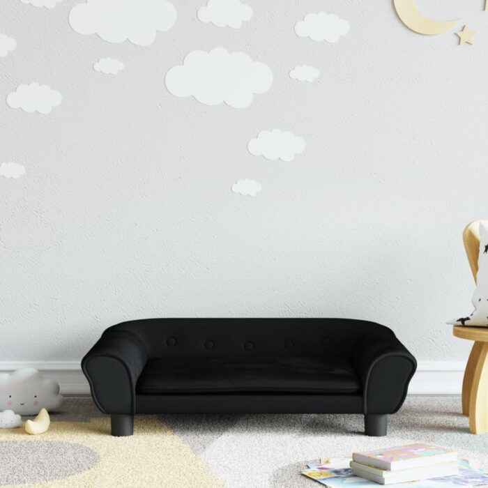 VXL8720845457174_m_en_hd_1.jpg Canapé pour enfants noir 70x45x26 cm velours – Image 1