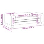 Canapé avec repose-pied pour enfants cappuccino 100x50x30 cm – Image 7