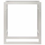 Portant de bois de chauffage 50x28x56 cm acier inoxydable – Image 2