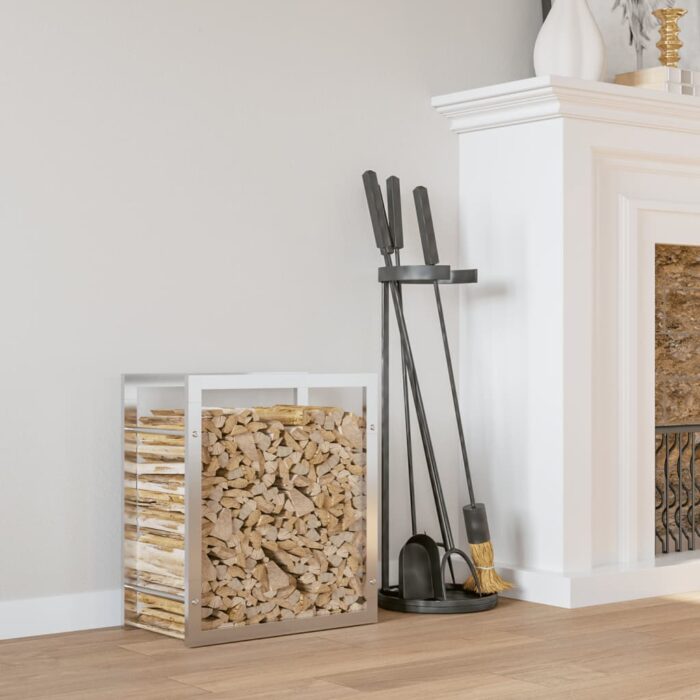 VXL8720845459185_m_en_hd_1.jpg Portant de bois de chauffage 50x28x56 cm acier inoxydable – Image 1