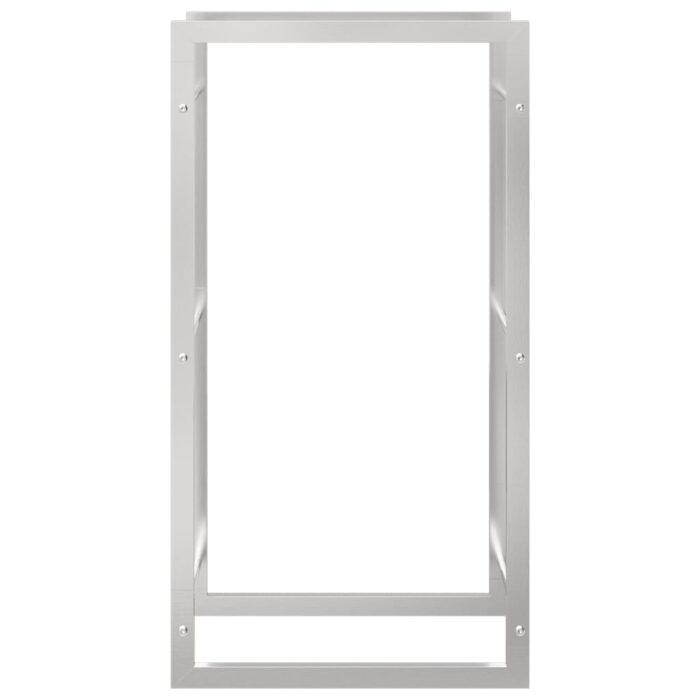 Portant de bois de chauffage 50x28x94 cm acier inoxydable – Image 2