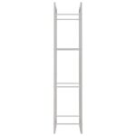 Portant de bois de chauffage 50x28x132 cm acier inoxydable – Image 3