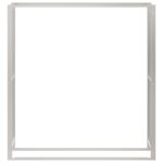 Portant de bois de chauffage 110x28x116 cm acier inoxydable – Image 2