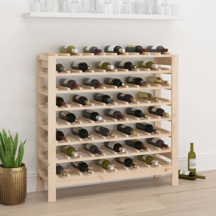 Casier à vin 109,5x30x107,5 cm Bois de pin massif – Image 1