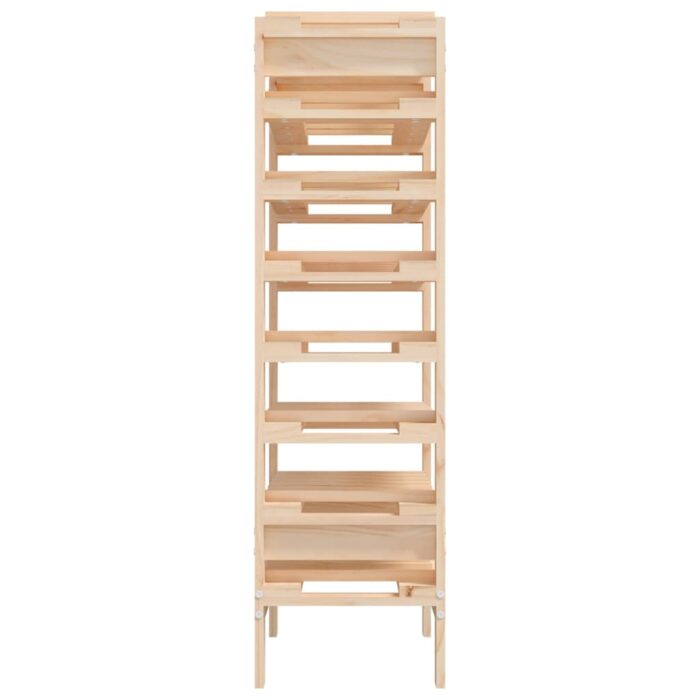 Casier à vin 61,5x30x107,5 cm Bois de pin massif – Image 4