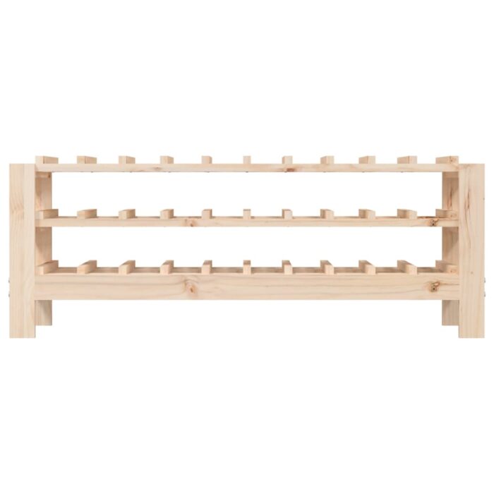 Casier à vin 109,5x30x42 cm Bois de pin massif – Image 3