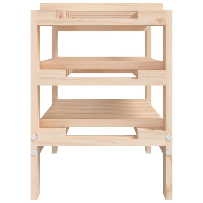 Casier à vin 61,5x30x42 cm Bois de pin massif – Image 3