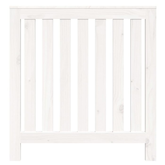 Cache-radiateur Blanc 79,5x19x84 cm Bois massif de pin – Image 3