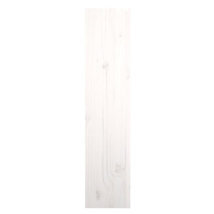 Cache-radiateur Blanc 79,5x19x84 cm Bois massif de pin – Image 4