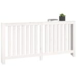 Cache-radiateur Blanc 169x19x84 cm Bois massif de pin – Image 2