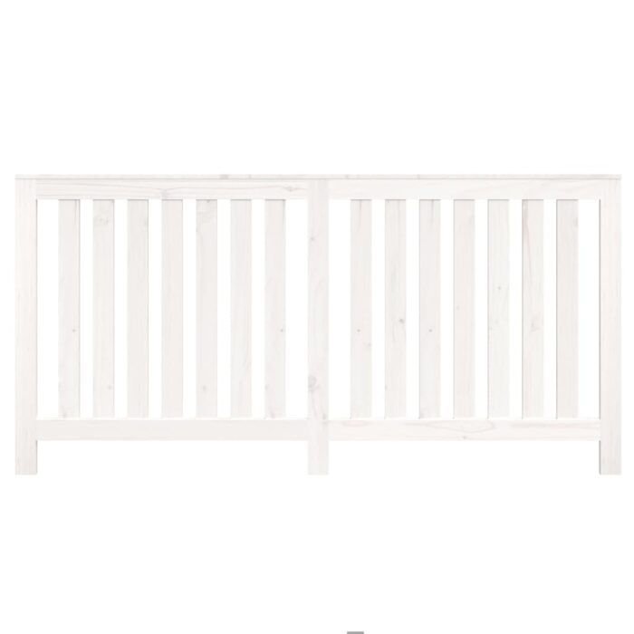 Cache-radiateur Blanc 169x19x84 cm Bois massif de pin – Image 3
