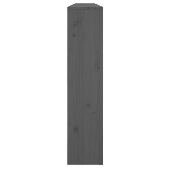 Cache-radiateur Gris 169x19x84 cm Bois massif de pin – Image 4