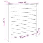 Cache-radiateur 79,5x19x84 cm Bois massif de pin – Image 6